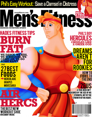 Illustration for article titled Disney princes grace the covers of men's magazines